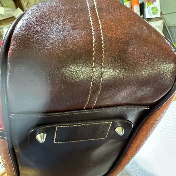 MC MARC CHANTAL TOOLED EMBOSSED LEATHER MULTICOLORED SHOULDER BAG - Picture 7 of 8